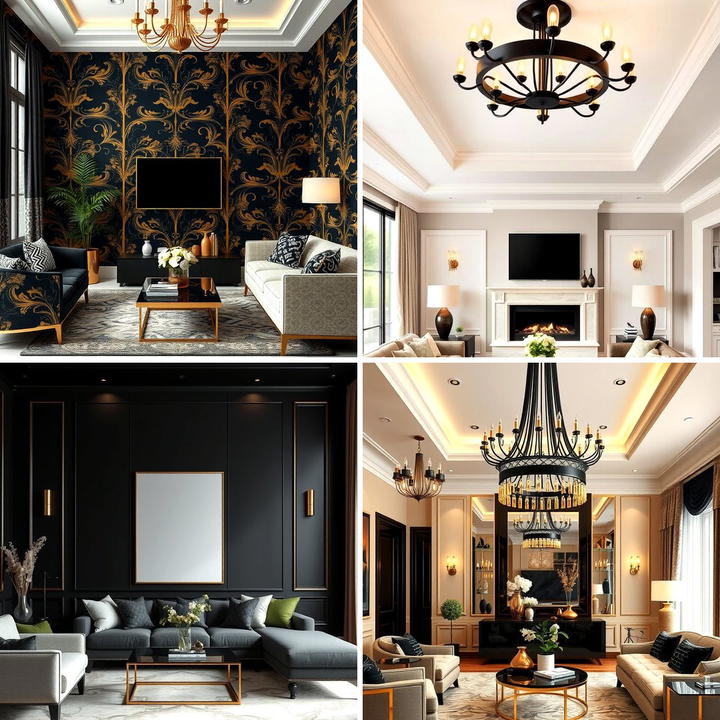 Black And Gold Living Room Ideas For A Luxurious Feel