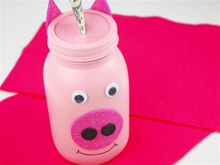 Awesome DIY Mason Jar Piggy Bank Craft
