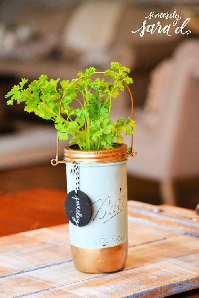 Beginner-Friendly Mason Jar Herb Garden