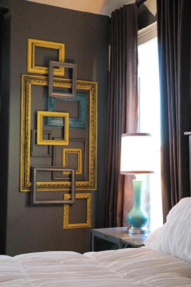 DIY Layered Frame Gallery Wall for Bedroom