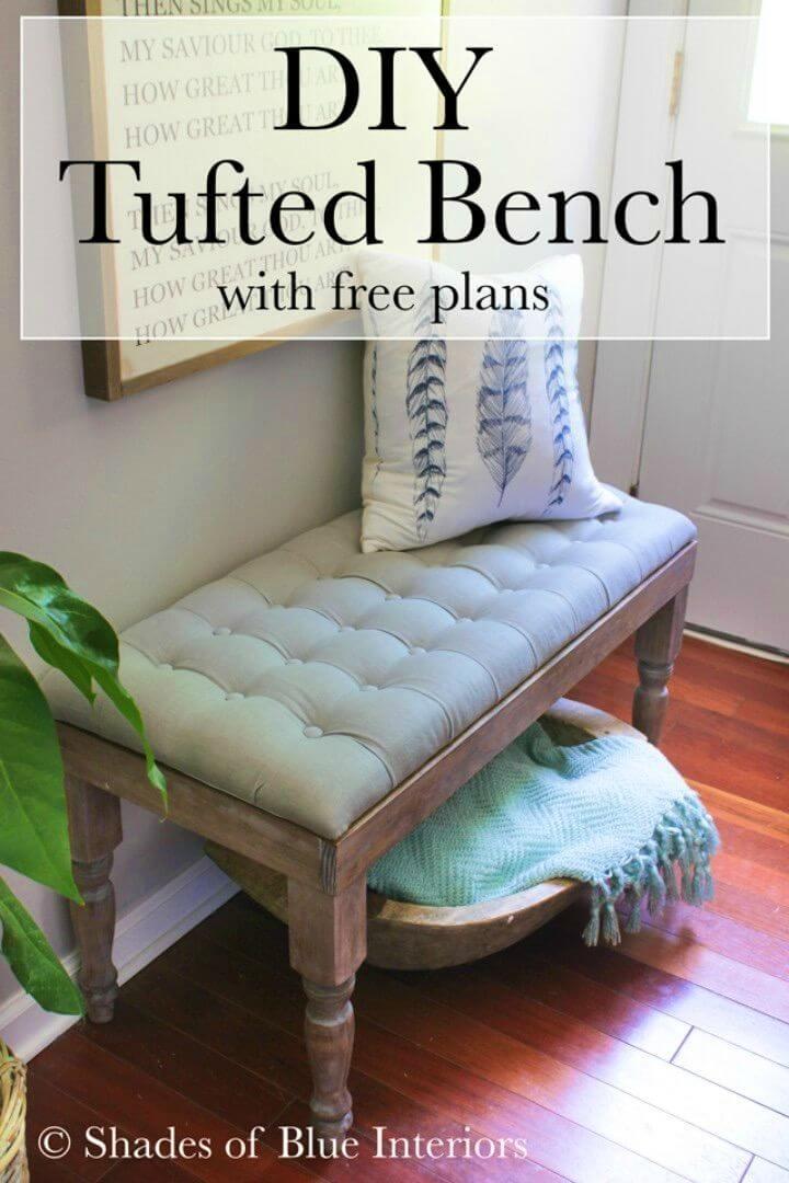 How to Build Tufted Bench