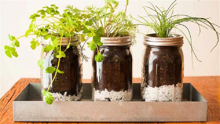 How to Make a Mason Jar Herb Garden