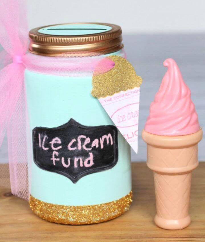 Ice Cream Fund Mason Jar