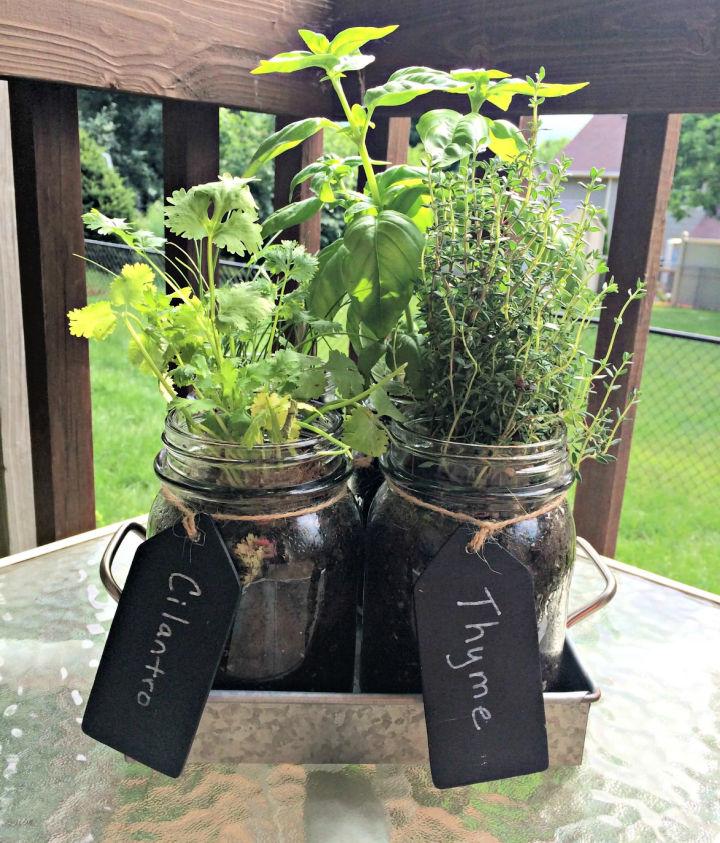 Make Your Own Mason Jar Herb Garden