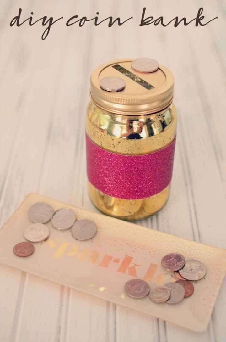 Sparkle Shine DIY Mason Jar Coin Bank