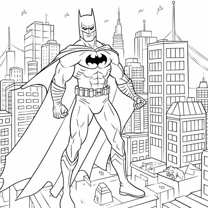 Batman Coloring Sheets for Adults