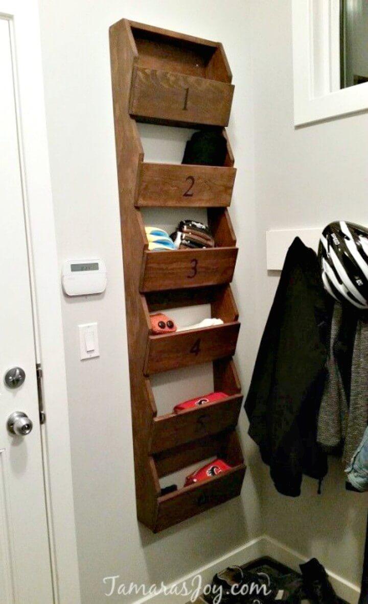 How to Build Wood Wall Storage Shelf