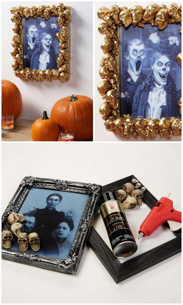 Create a Gold Skull Picture Frame