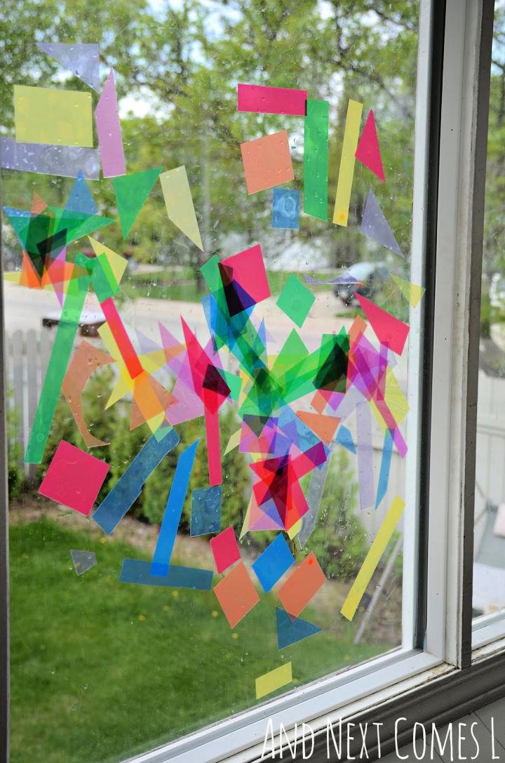 Cute Abstract Window Art Activity for Kids
