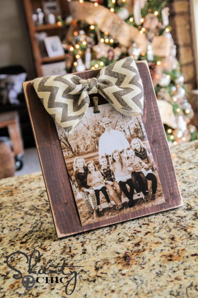 DIY 3 Bow Picture Frame