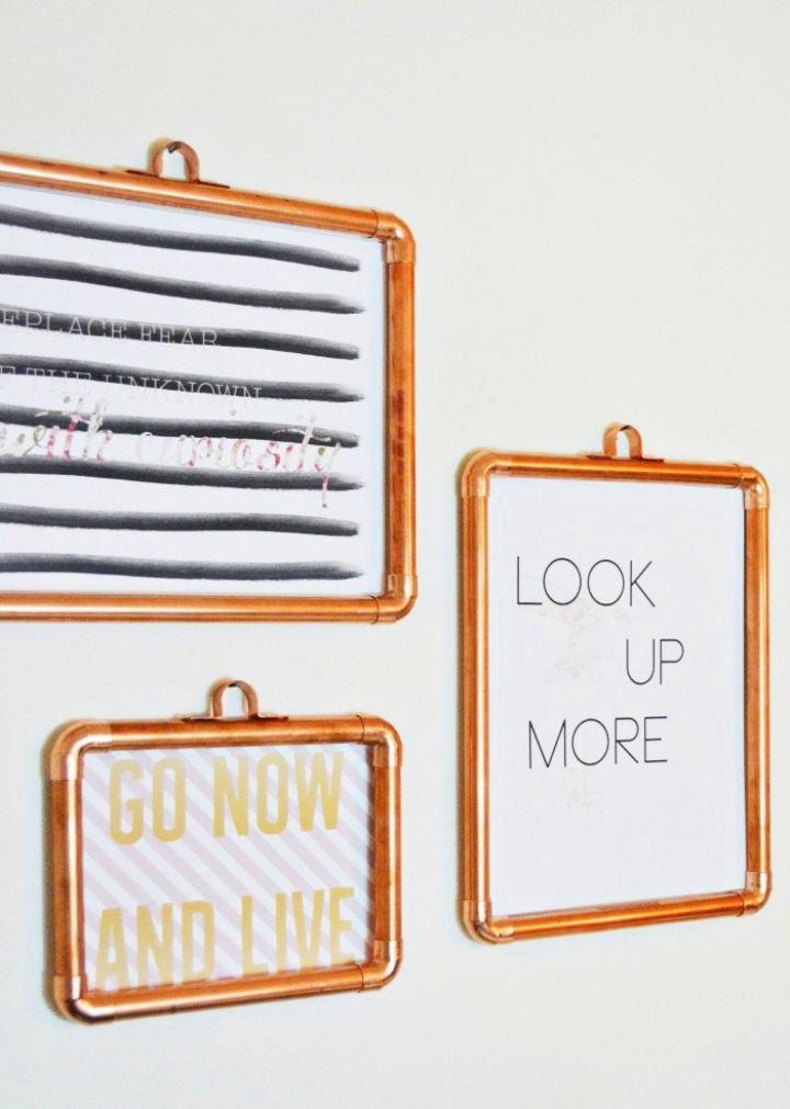 DIY Copper Picture Frames