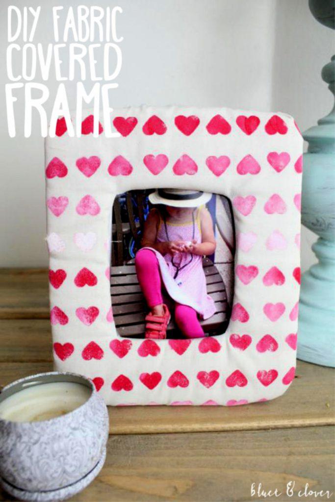 DIY Fabric Covered Picture Frame