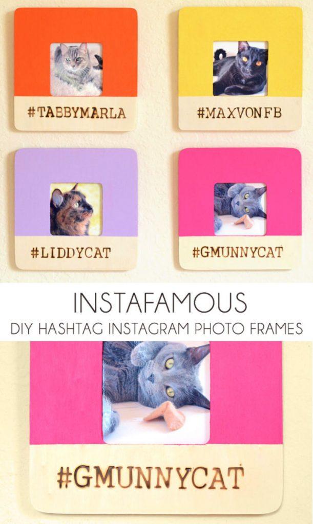 DIY Hashtag Instagram Photo Frames