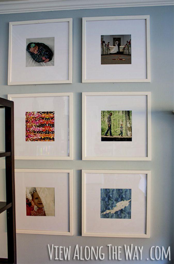 DIY New Picture Frame Wall