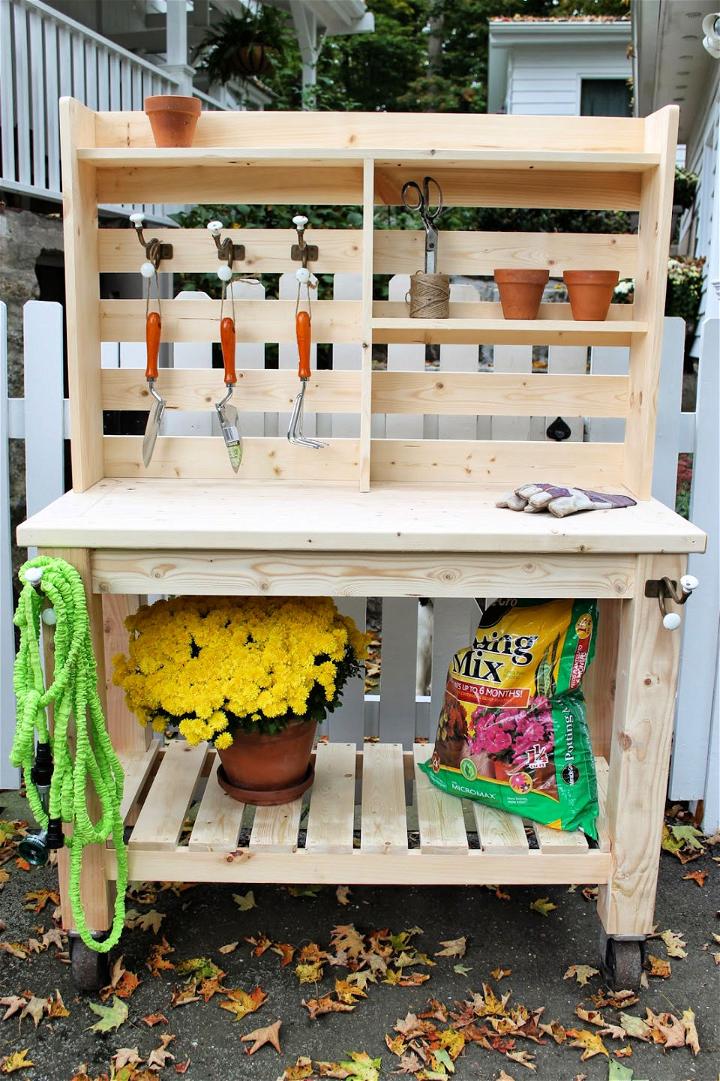 DIY Potting Bench Plans