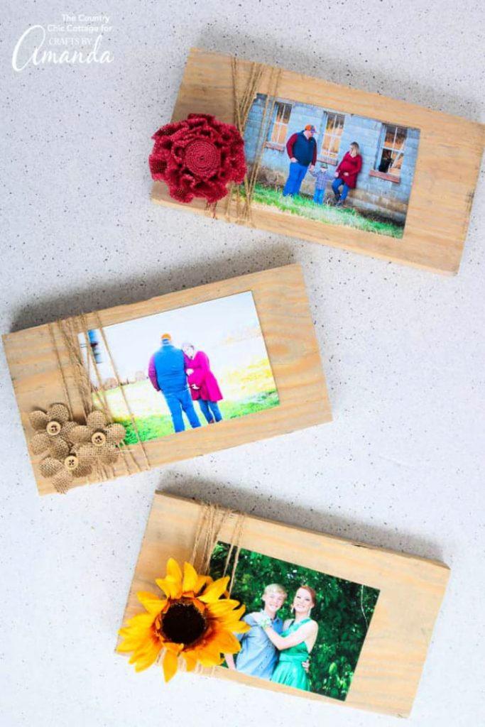 DIY Scrap Wood Picture Frames