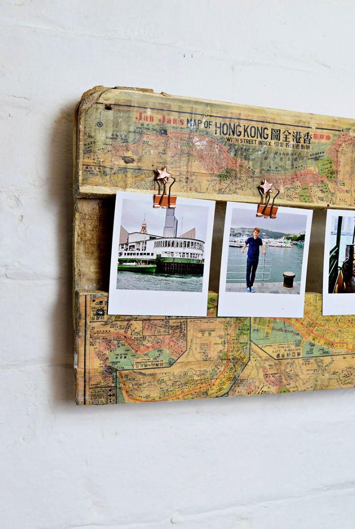 Make a Printed Map Picture Frame