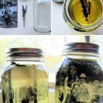 DIY Vintage Pictures and Mason Jars Decor