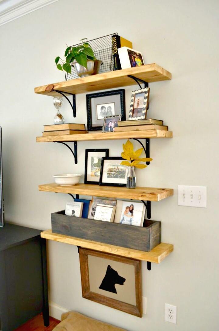 How to Make Rustic Wood Shelves