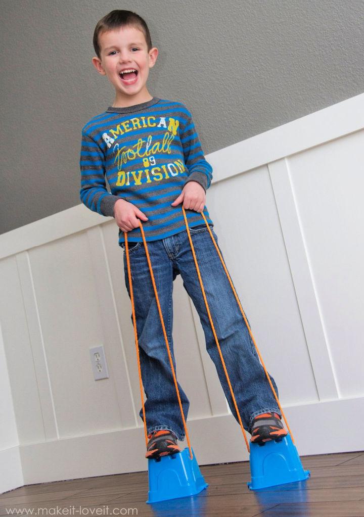Easy DIY Walking Stilts for Kids