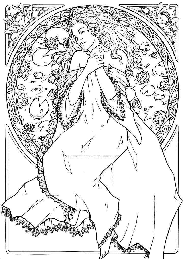 Free Art Nouveau Inspired Coloring Pages
