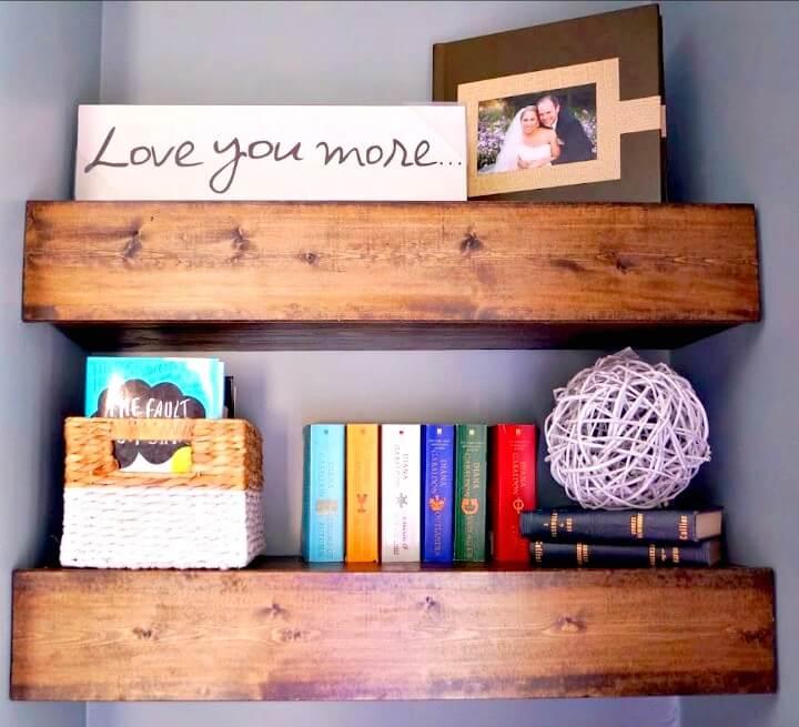 How to Build Chunky Wood Floating Shelves