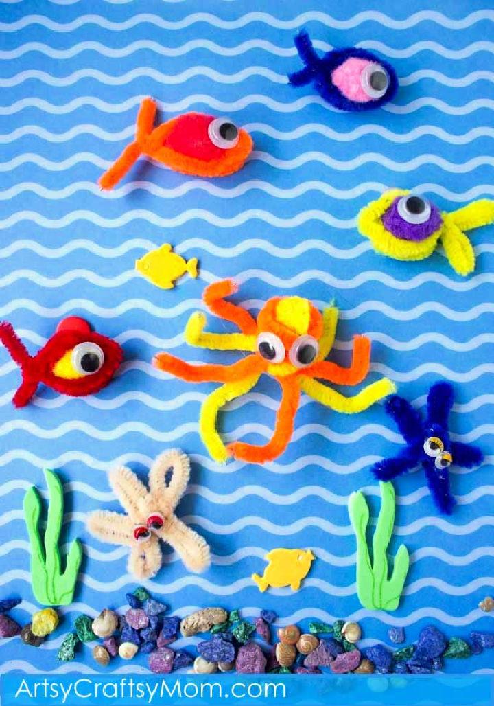 Make a Pipe Cleaner Fishing Game