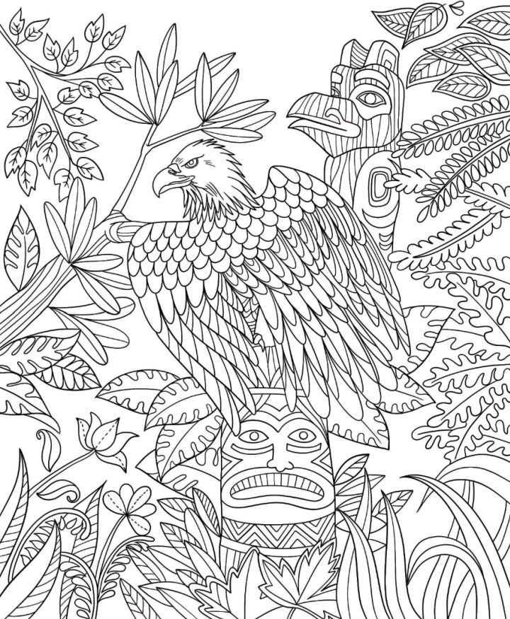 Native American Art Coloring Pictures to Color