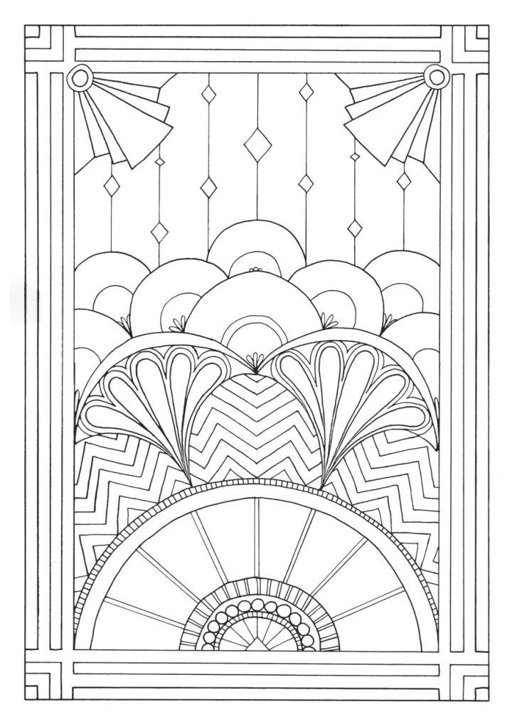 Printable Art Deco Coloring Pages