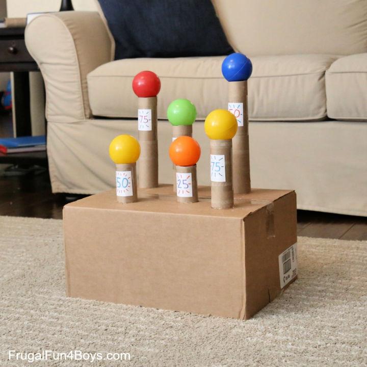 Simple Knock the Balls Down Nerf Target Game