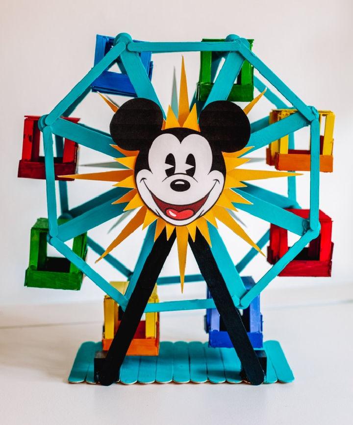 Wonderful DIY Popsicle Stick Ferris Wheel