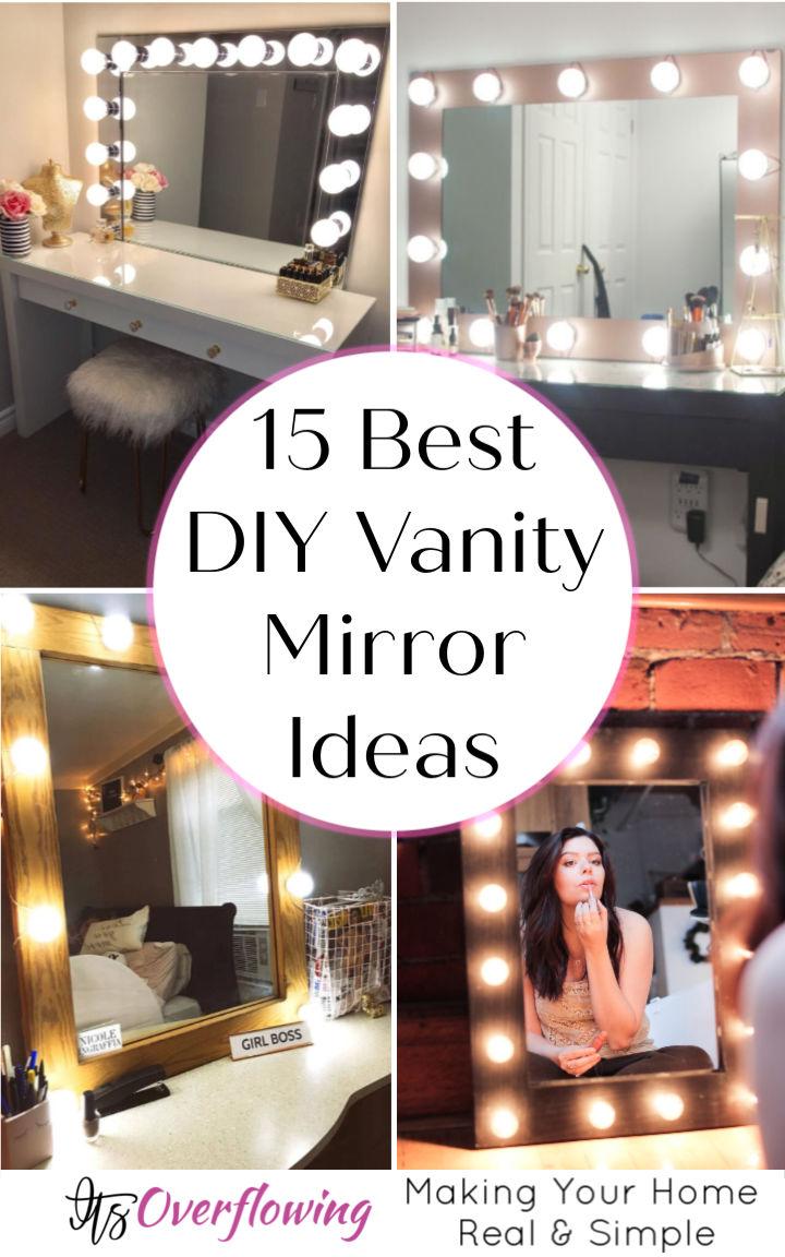 15 Best DIY Vanity Mirror Ideas To Craft Your Own