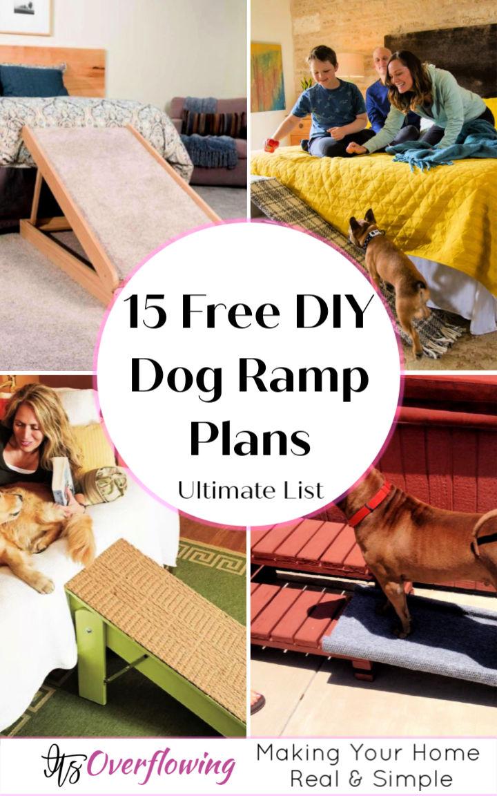 15 DIY Dog Ramp Plans For Bed Car Couch Stairs