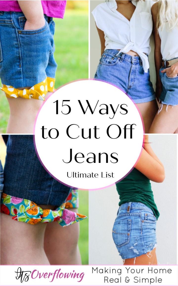 15 Unique Ways to Cut Off Jeans into Shorts • Its Overflowing