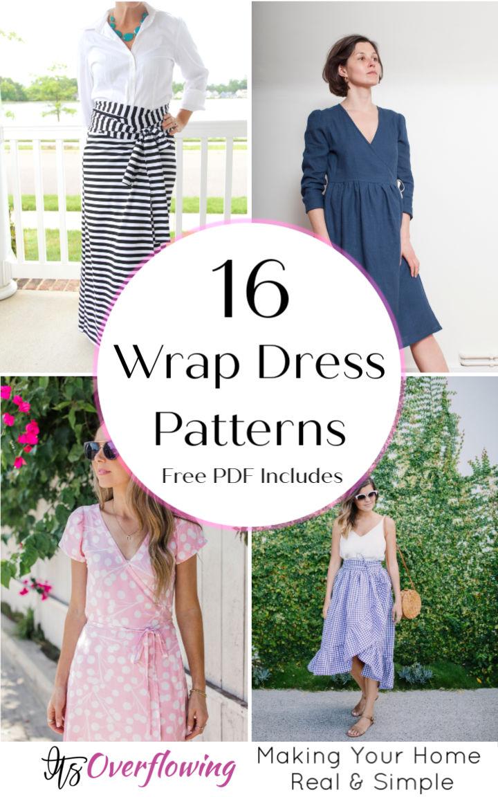 sleeveless wrap dress pattern