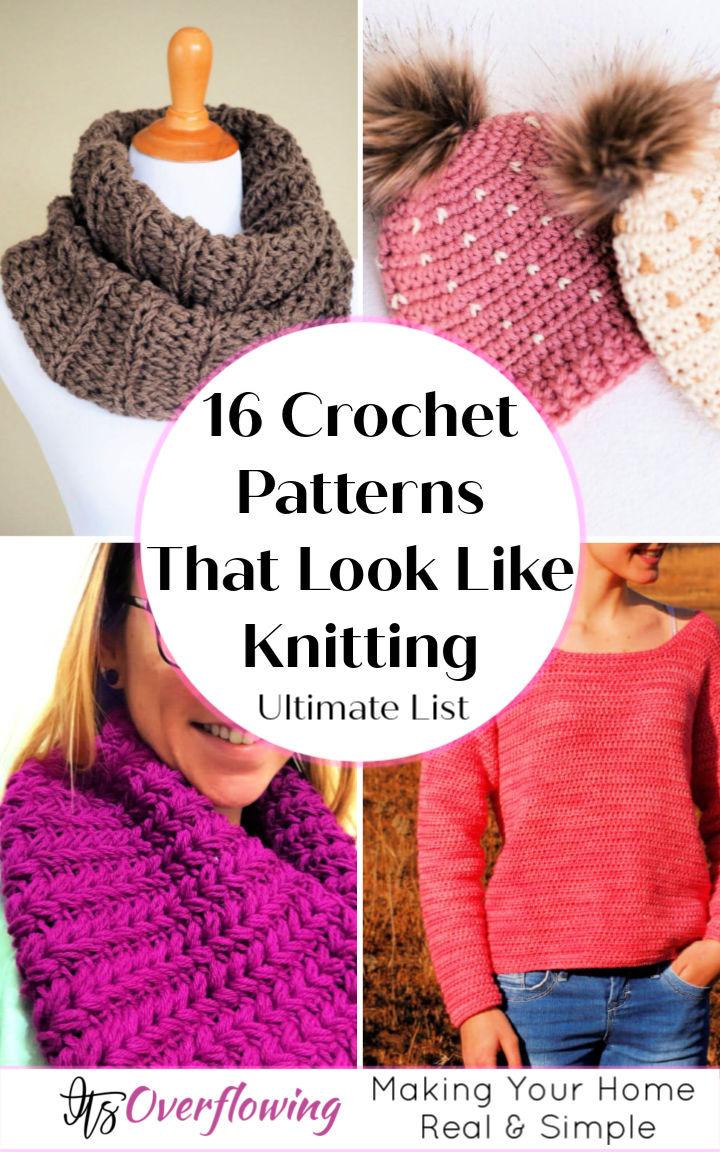 16 Crochet Patterns That Look Like Knitting
