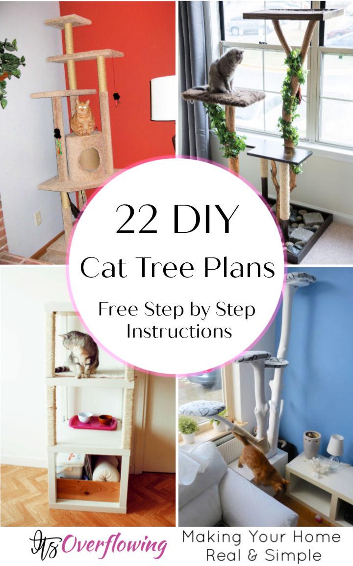 22 DIY Cat Tree Plans To Build For Your Feline Friend