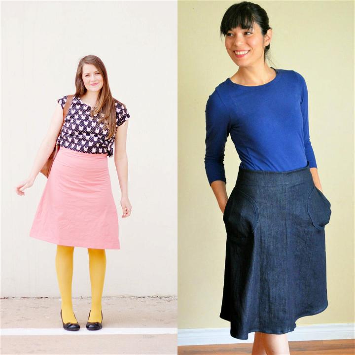 Sewing Althea The Aline skirt that is simple yet stylish and also le   Dovetailed