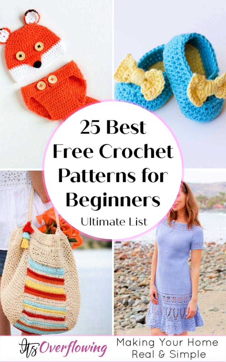 25 Free Crochet Patterns for Beginners to Make and Sell