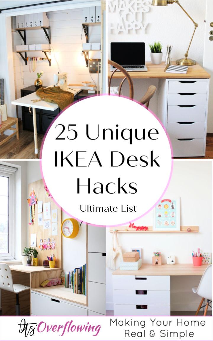 25 IKEA Desk Hacks To Build Your own Desk