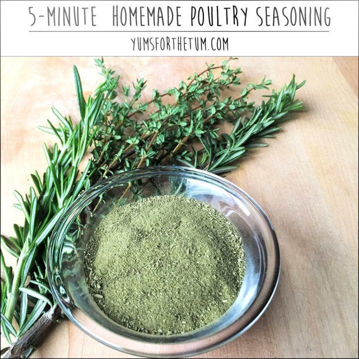 5 minute Homemade Poultry Seasoning