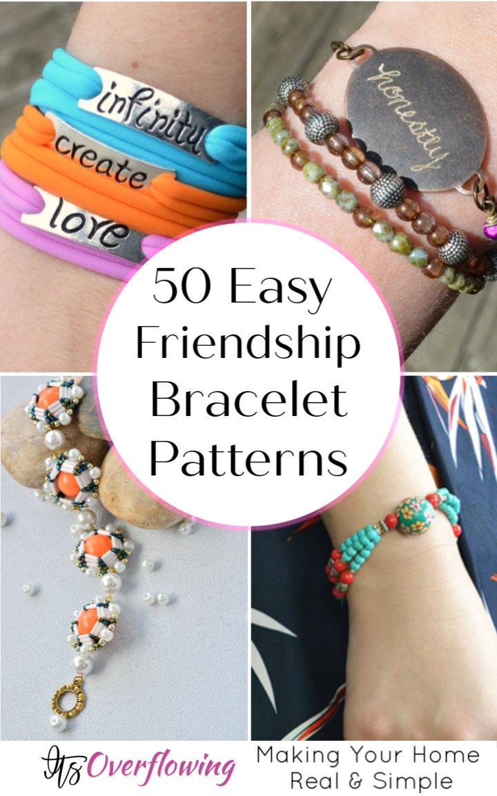 50 Easy Friendship Bracelet Patterns To Make with Very Little Effort