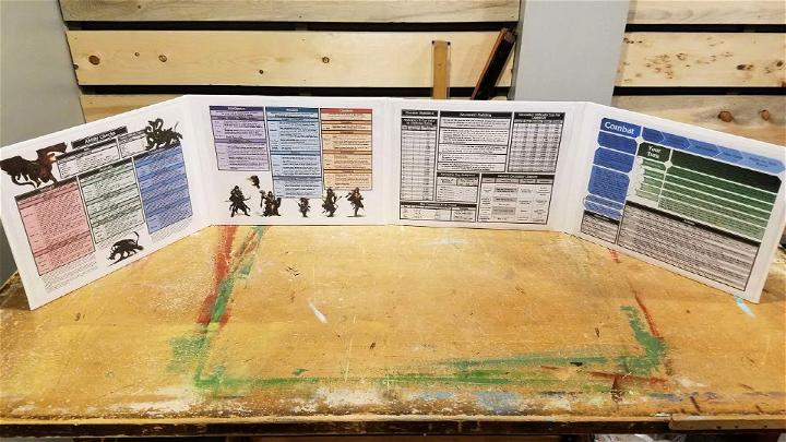 Adorable DIY DM screen