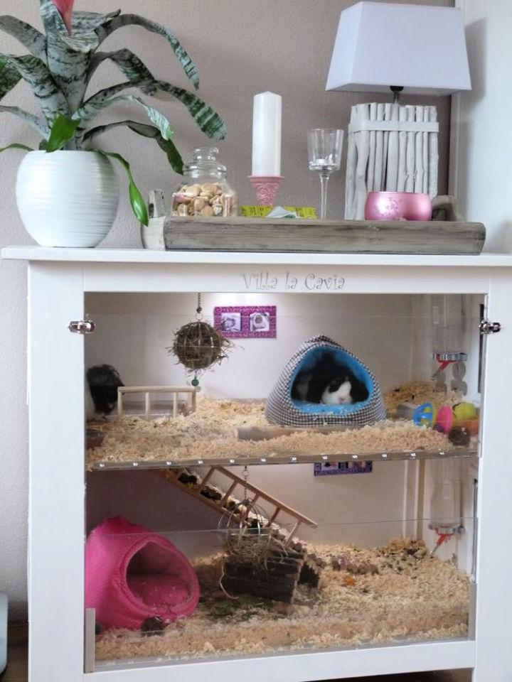 Adorable DIY Guinea Pig Cage 