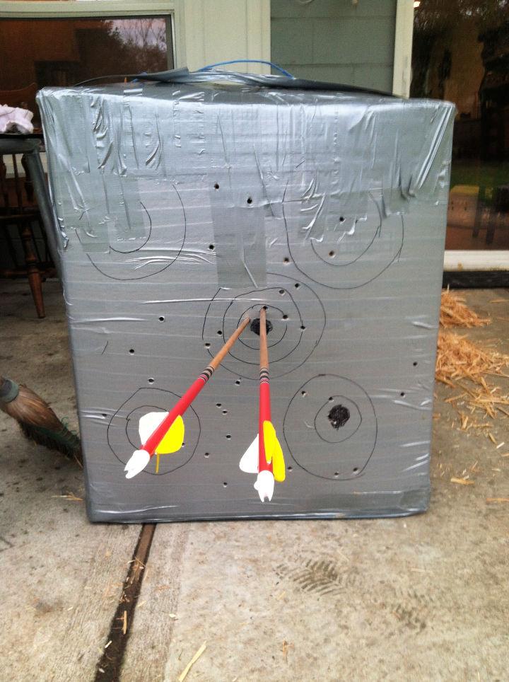 DIY Archery Target Using Cardboard Box