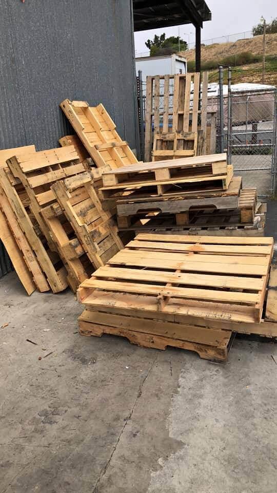 Ask for free pallets from your local shopping locations