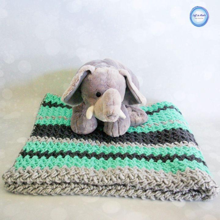 Free Crochet Baby Bean Baby Blanket Pattern