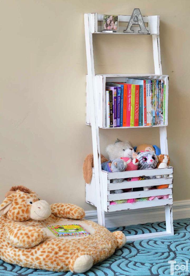 Beginner's Guide to Make a Crate Leaning Bookshelf