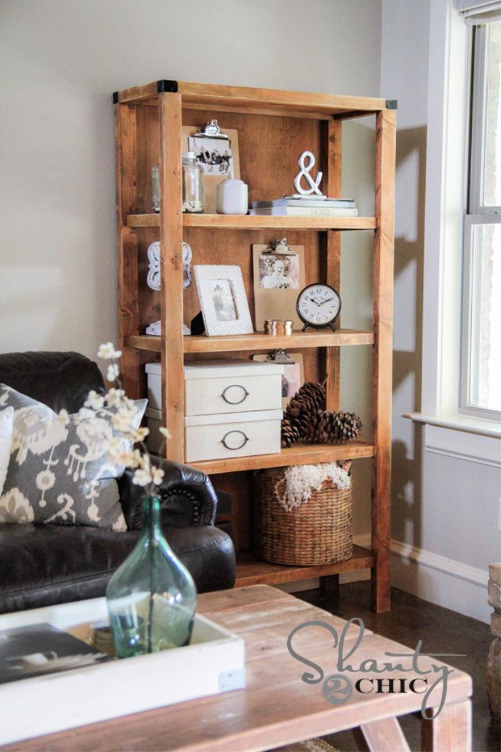 DIY Pottery Barn Inspired Bookshelf