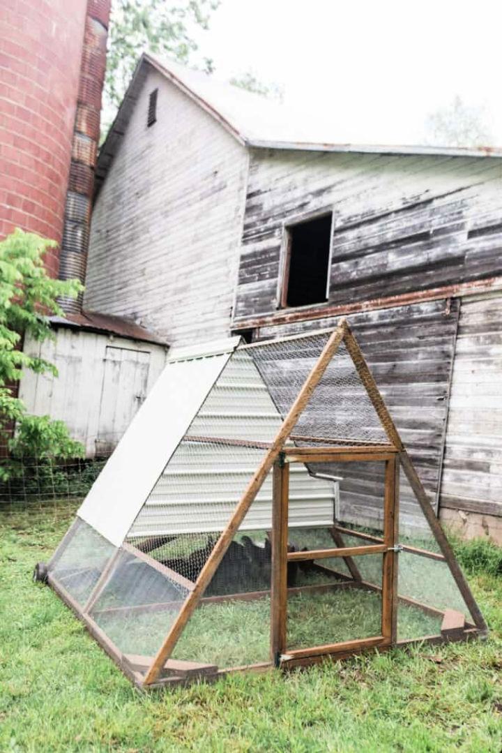 Budget-Friendly A-Framed Chicken Tractor